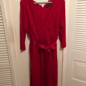 Lace long sleeve dress